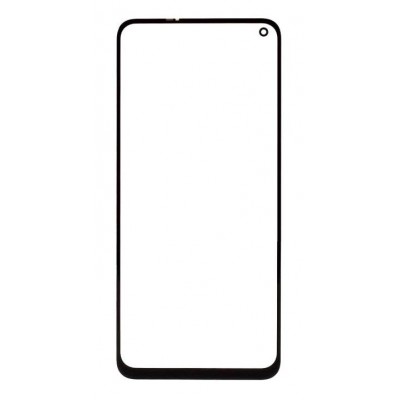 Replacement Front Glass For Vivo Z6 5g Black By - Maxbhi Com