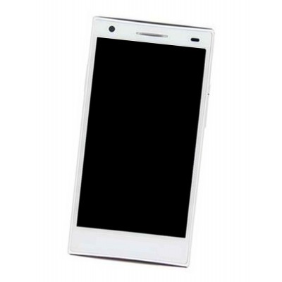 Lcd Frame Middle Chassis For Oppo U705t Ulike 2 Black By - Maxbhi Com