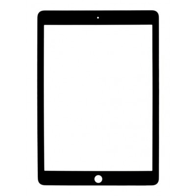 Replacement Front Glass For Apple Ipad Air 2 Wifi Plus Cellular With Lte Support Black By - Maxbhi Com
