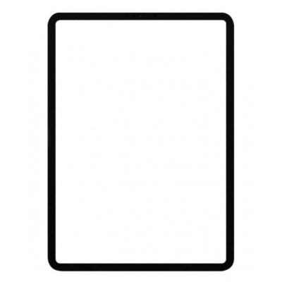 Replacement Front Glass For Apple Ipad Pro 11 2020 Black By - Maxbhi Com