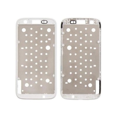 Lcd Frame Middle Chassis For Motorola Moto G Xt1036 White By - Maxbhi Com
