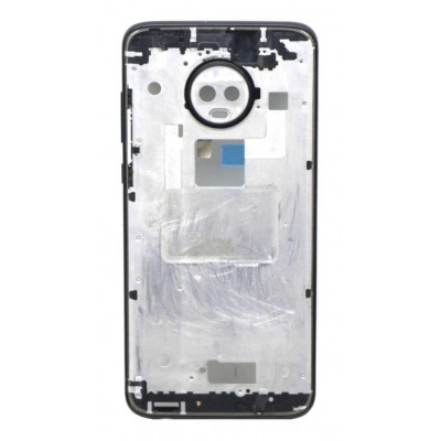 Lcd Frame Middle Chassis For Motorola Moto G7 Black By - Maxbhi Com