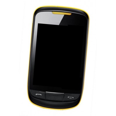 Lcd Frame Middle Chassis For Samsung Corby Ii S3850 Yellow Black By - Maxbhi Com
