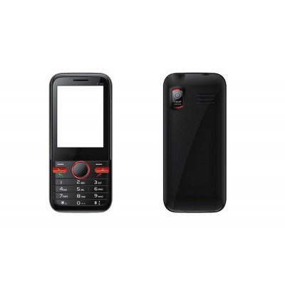 Full Body Housing For Celkon C360 Black Red - Maxbhi Com