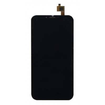 Lcd With Touch Screen For Intex Aqua 4g Plus Black By - Maxbhi Com