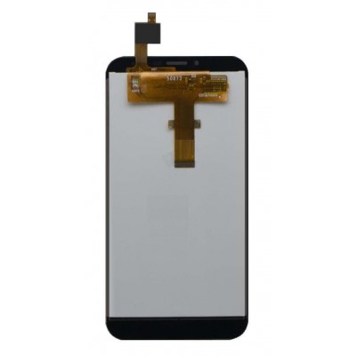 Lcd With Touch Screen For Intex Aqua 4g Plus Black By - Maxbhi Com
