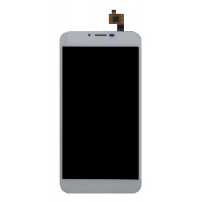 Lcd With Touch Screen For Intex Aqua 4g White By - Maxbhi Com