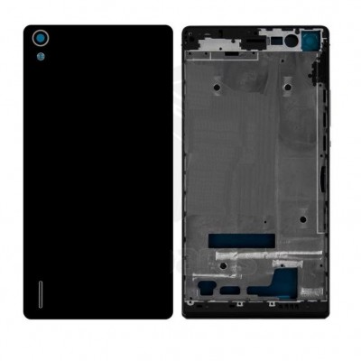 Full Body Housing For Huawei Ascend P7 With Dual Sim Black - Maxbhi Com