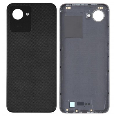 Back Panel Cover For Realme C30 Black - Maxbhi Com