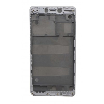 Lcd Frame Middle Chassis For Lenovo K6 Note 3gb Ram White By - Maxbhi Com