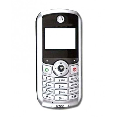 Full Body Housing For Motorola C123 Silver - Maxbhi Com