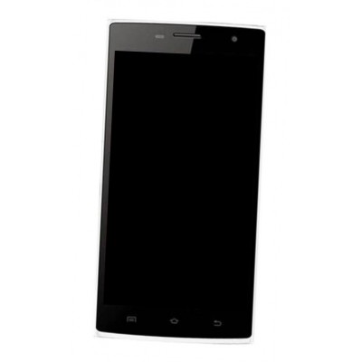 Lcd Frame Middle Chassis For Celkon Glory Q5 Black By - Maxbhi Com