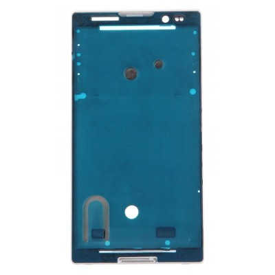 Lcd Frame Middle Chassis For Sony Ericsson Xperia C C2304 White By - Maxbhi Com