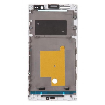 Lcd Frame Middle Chassis For Sony Ericsson Xperia C C2304 White By - Maxbhi Com