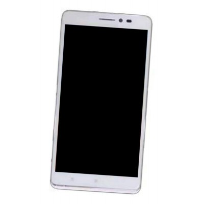 Lcd Frame Middle Chassis For Lenovo Golden Warrior Note 8 White By - Maxbhi Com