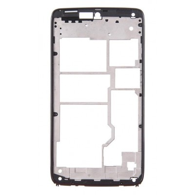 Lcd Frame Middle Chassis For Motorola Droid Turbo White By - Maxbhi Com