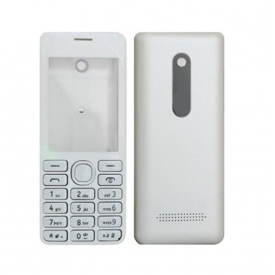 Full Body Housing For Nokia 206 Dual Sim Rm872 White - Maxbhi Com
