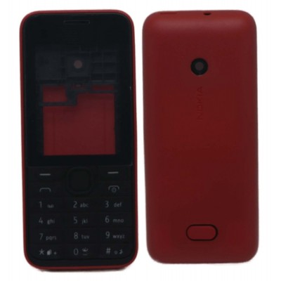Full Body Housing For Nokia 208 Dual Sim Red - Maxbhi Com