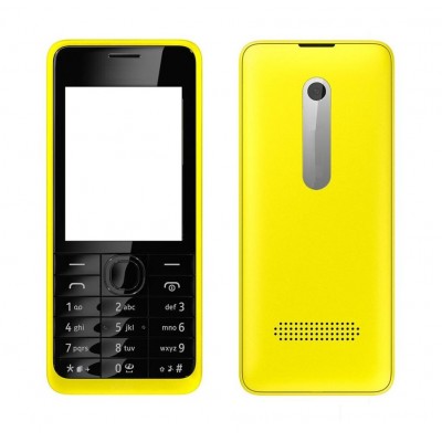 Full Body Housing For Nokia 301 Yellow - Maxbhi Com