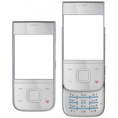 Full Body Housing For Nokia 5330 Xpressmusic Silver Blue - Maxbhi Com