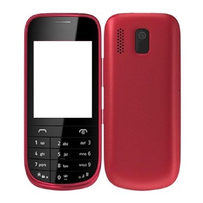 Full Body Housing For Nokia Asha 202 Red - Maxbhi Com
