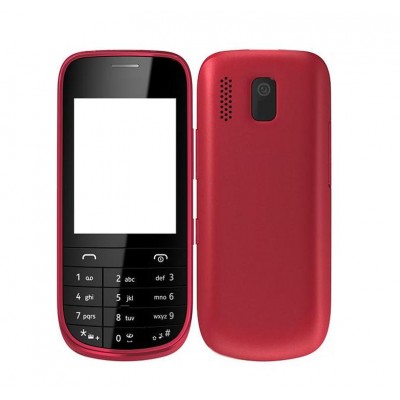 Full Body Housing For Nokia Asha 203 Red - Maxbhi Com
