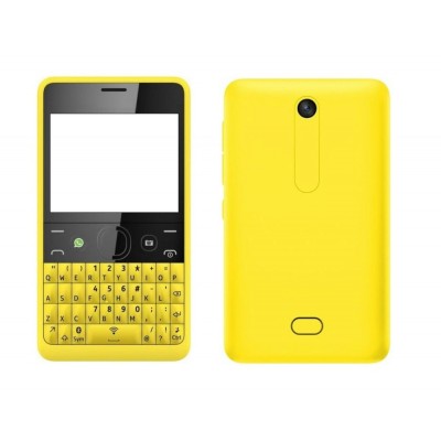 Full Body Housing For Nokia Asha 210 Dual Sim Yellow - Maxbhi Com