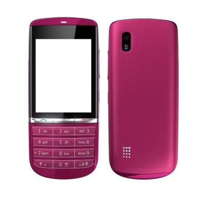 Full Body Housing For Nokia Asha 300 Pink - Maxbhi.com