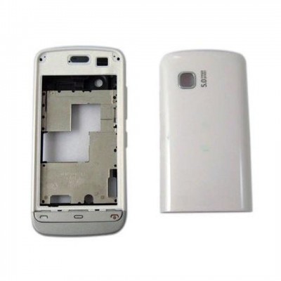 Full Body Housing For Nokia C506 White Red - Maxbhi Com