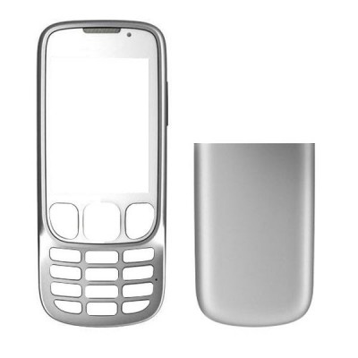 Full Body Housing for Nokia 6303i classic White & Silver