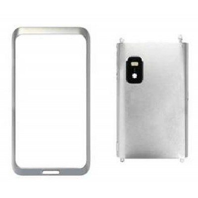 Full Body Housing for Nokia E7 Silver White