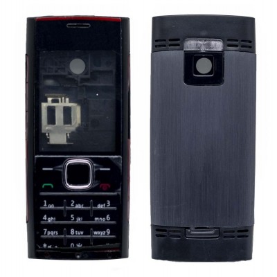Housing For Nokia X200 Red Black - Maxbhi Com