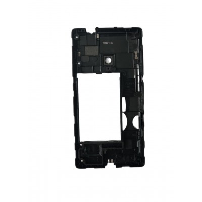 Lcd Frame Middle Chassis For Nokia Lumia 521 Rm917 Black By - Maxbhi Com