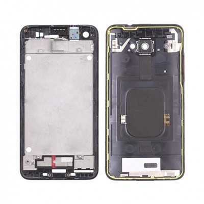 Lcd Frame Middle Chassis For Htc Droid Dna Adr6435 Black By - Maxbhi Com