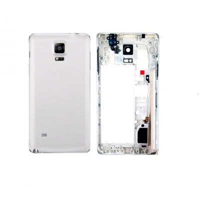 Full Body Housing For Samsung Galaxy Note 4 Duos Smn9100 White - Maxbhi Com
