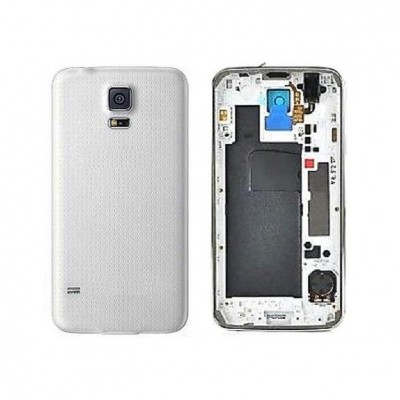 Full Body Housing For Samsung Galaxy S5 Duos Smg900fd White - Maxbhi Com