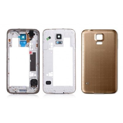 Full Body Housing For Samsung Galaxy S5 Smg900h Gold - Maxbhi.com