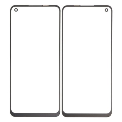 Replacement Front Glass For Oppo Reno 8 5g Black By - Maxbhi Com
