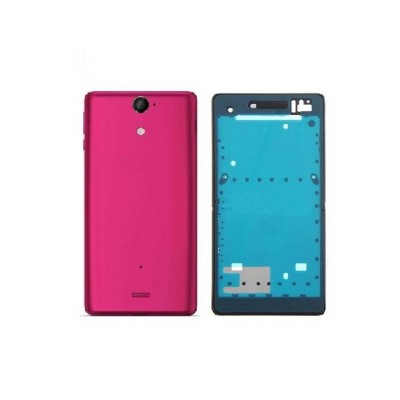 Full Body Housing For Sony Xperia V Pink - Maxbhi Com