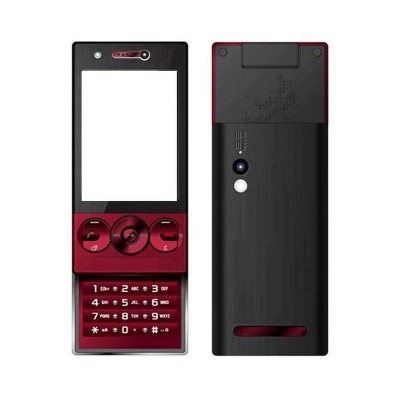 Full Body Housing For Sony Ericsson W705 Red - Maxbhi.com