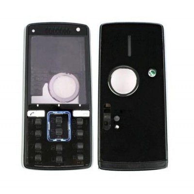 Housing For Sony Ericsson K850 Quicksilver Black - Maxbhi Com