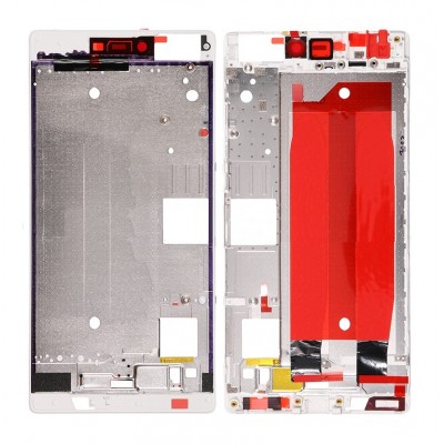 Lcd Frame Middle Chassis For Huawei Ascend P8 64gb White By - Maxbhi Com