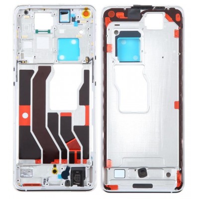 Lcd Frame Middle Chassis For Oppo Find X3 5g White By - Maxbhi Com