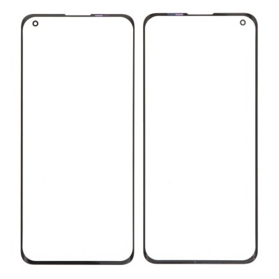 Replacement Front Glass For Oppo Find X3 5g Black By - Maxbhi Com