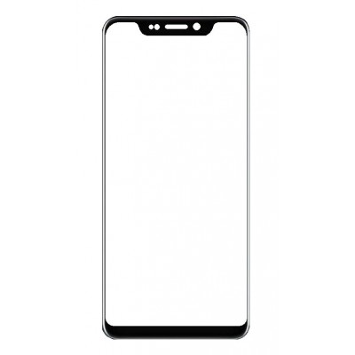 Replacement Front Glass For Zte Axon 9 Pro Black By - Maxbhi Com