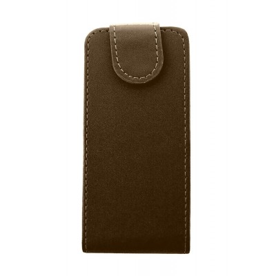 Flip Cover For Micromax X419 Brown By - Maxbhi Com