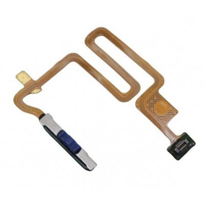 Fingerprint Sensor Flex Cable For Realme Narzo 30 Black By - Maxbhi Com