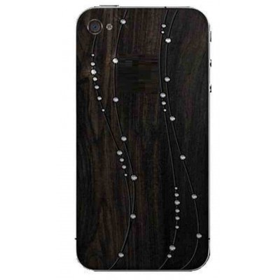 Full Body Housing for Gresso Mobile iPhone 4 for Lady Golden Black