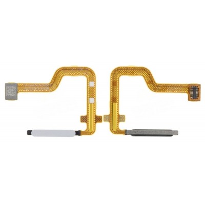 Fingerprint Sensor Flex Cable For Motorola Moto G32 White By - Maxbhi Com