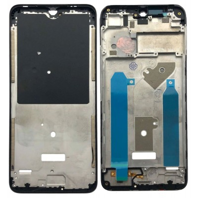 Lcd Frame Middle Chassis For Infinix Smart 6 Hd Black By - Maxbhi Com